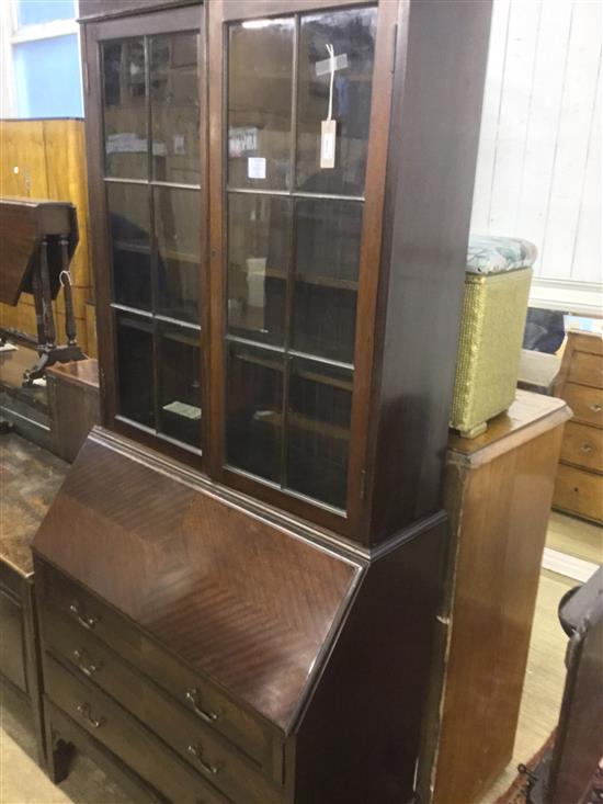 Mahogany bureau bookcase